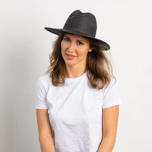 Vented Luxe Packable Black - Hat Attack