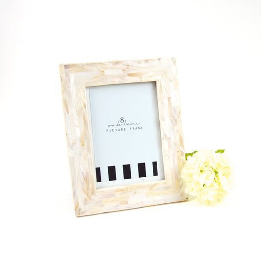 8 Oak Lane - White Mother of Pearl 5x7 Picture Frame