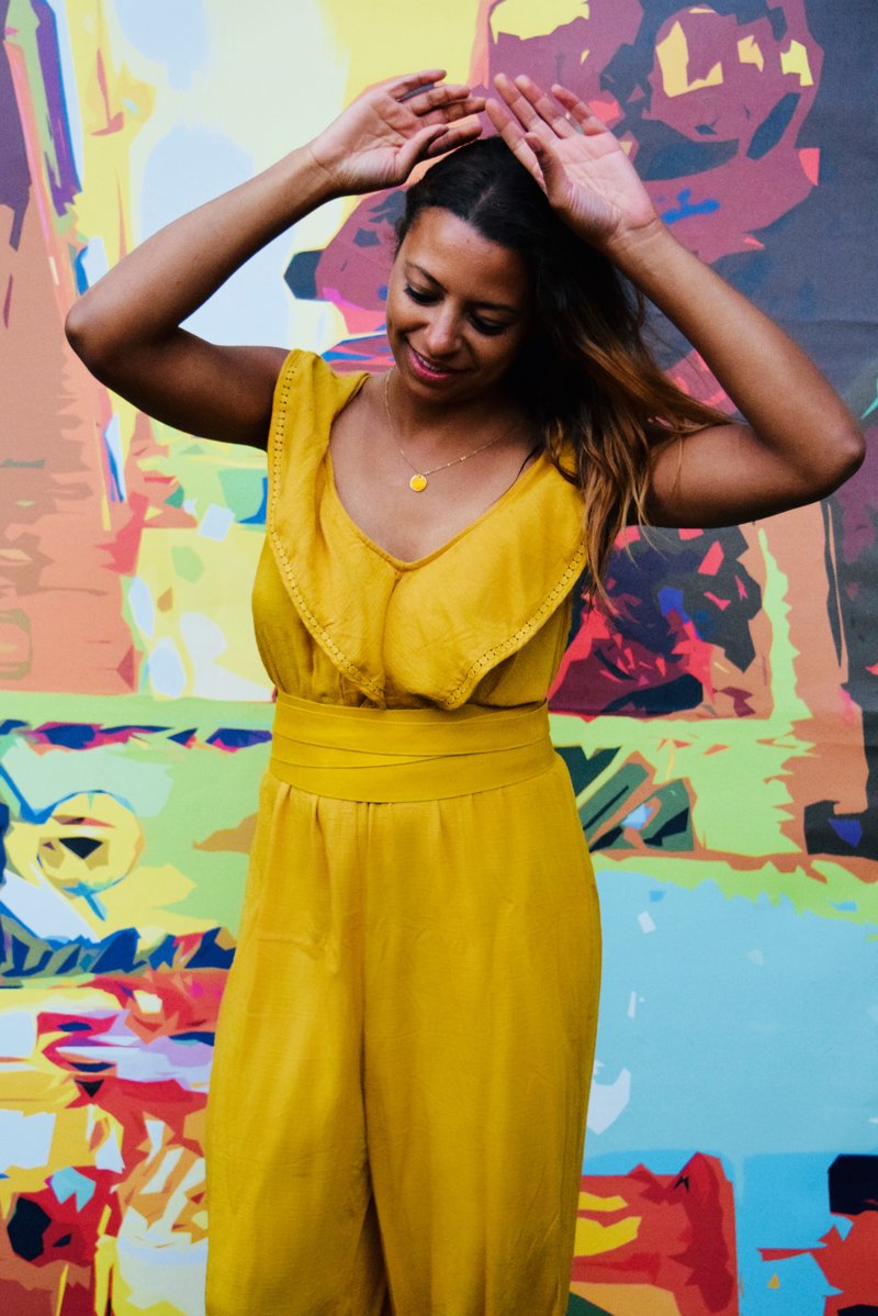 J crew best sale yellow jumpsuit