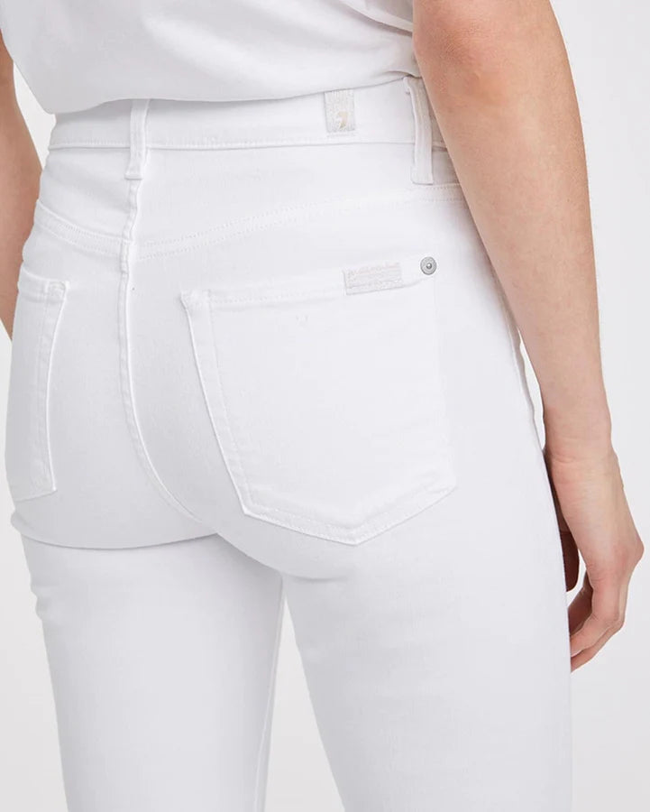 7 For All Mankind - Slim Illusion High Waist Ankle Skinny Jean Luxe White