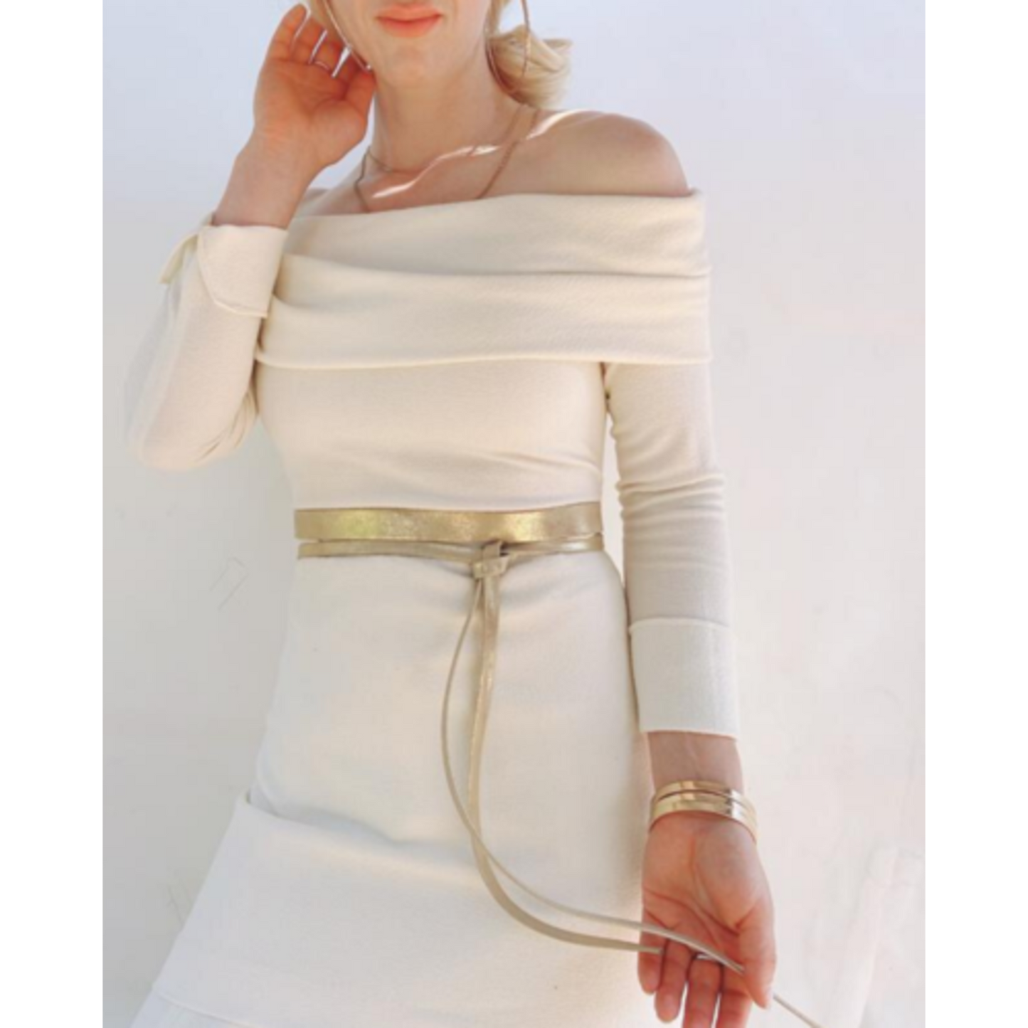 Skinny Wrap Belt Gold - ADA