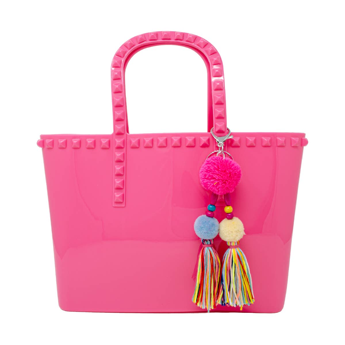 Jumbo Jelly Tote Bag Hot Pink - Tiny Treats