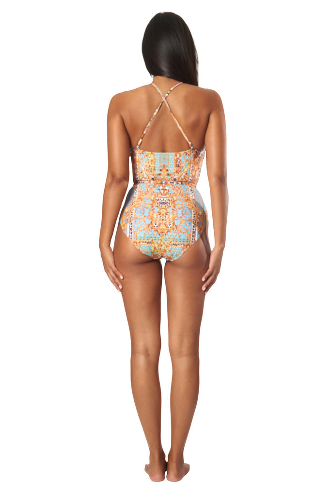La Moda Clothing - Future Eden Plunge One Piece Swimsuit