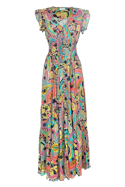 Miss June Dress Absinthe Mixed Colors