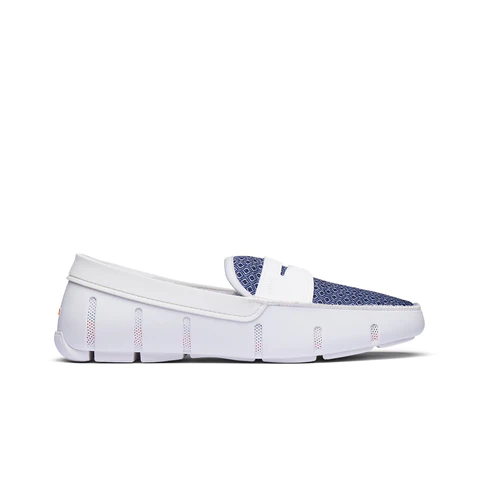Swims Printed Penny Loafer White