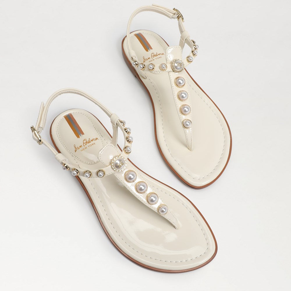 Sam Edelman Gigi Pearl Thong Sandal Porcelain Jackie Z Style Co