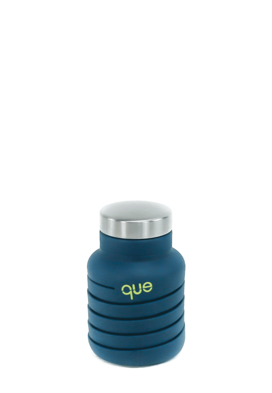 Que The Collapsible Bottle Midnight Blue