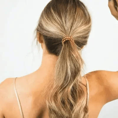 TELETIES - Large Hair Ties Coconut White