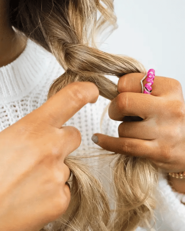 TELETIES - Tiny Hair Ties Washed Denim