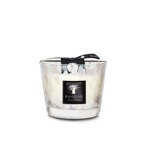 Max 10 White Pearls Candle - Baobab Collection